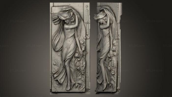 High reliefs and bas-reliefs of fantasy (Le Crpuscule, GRLFF_0007) 3D models for cnc